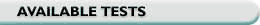 Available Tests